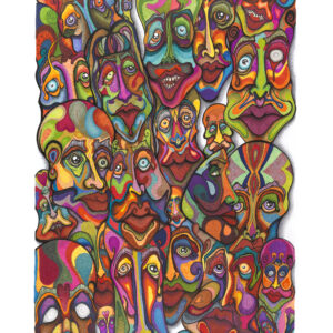 Simon the colourblind artist - Bo art print